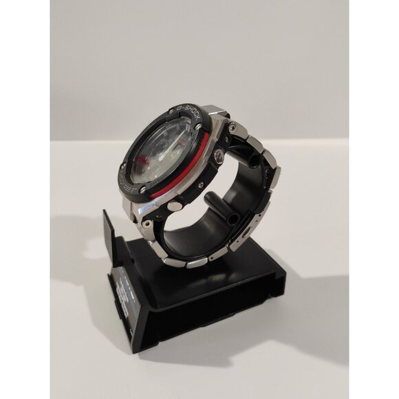 CASIO G-SHOCK GST-W1000D 5445 Solar Black Silver SS Round Ana-Digi 52mm Mens 832 - Picture 10 of 16